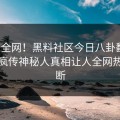 震惊全网！黑料社区今日八卦翻车，全网疯传神秘人真相让人全网热议不断