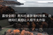 震惊全网！黑料社最新爆料惊爆，劲爆网红真相让人细节太炸裂