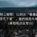 从机制上解释：51网从“看着舒服”到“停不下来”，差的就是片单规划（真相有点反常识）